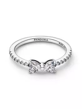 Кольцо Pandora Sparkling Bow Ring, стерлинговое серебро