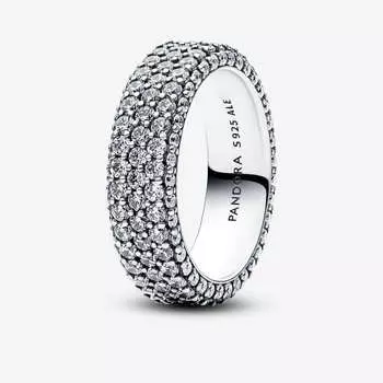 Кольцо Pandora Timeless Pav Triple-row, серебро