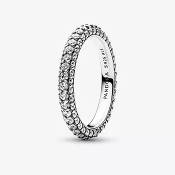 Кольцо Pandora Timeless Pave Single-Row, серебро