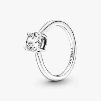 Кольцо Pandora Timeless Sparkling Solitaire, серебро