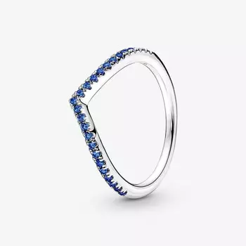 Кольцо Pandora Timeless Wish Sparkling Blue, серебро/синий