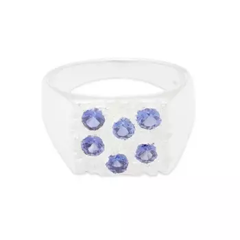 Кольцо-печатка Bleue Burnham The Rose Garden, синий