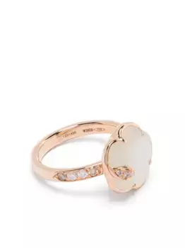 Кольцо Petit Joli Lunaire из розового золота с бриллиантами и жемчугом PASQUALE BRUNI, розовый