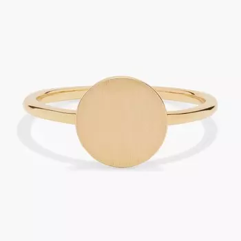 Кольцо Petite Disc Fashion из 14-каратного желтого золота Blue Nile