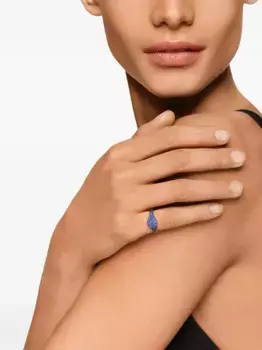 Кольцо Petite Pav? из желтого золота с сапфирами (7 мм) David Yurman, золотой