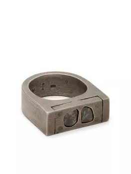 Кольцо Plate Parts of Four, серебряный