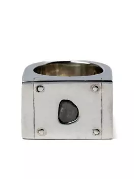 Кольцо Plate с бриллиантом Parts of Four, серебряный