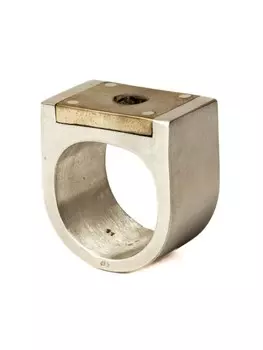 Кольцо Plate с бриллиантом Parts of Four, нейтральный цвет