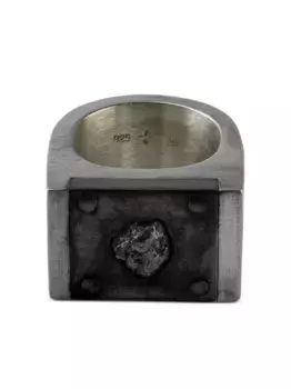 Кольцо Plate Single Parts of Four, серебяный