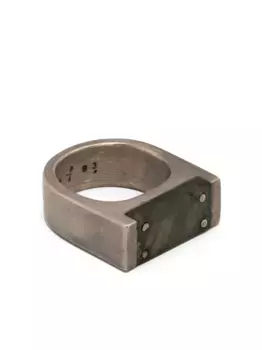 Кольцо Plate Single Parts of Four, серебяный