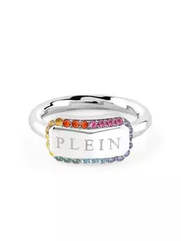 Кольцо Plein Tag Philipp Plein, серебряный