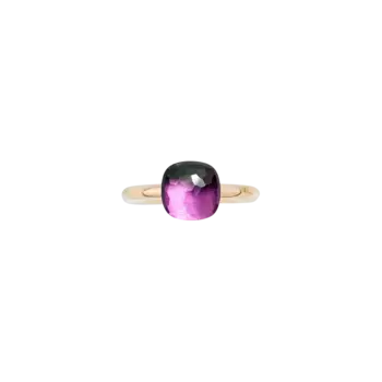 Кольцо Pomellato Nudo из розового золота с белым золотом и аметистом