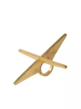 Кольцо позолоченное Sistema Parts of Four, золотой