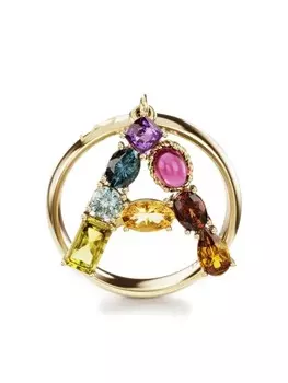 Кольцо Rainbow Alphabet A из желтого золота Dolce & Gabbana, золотой