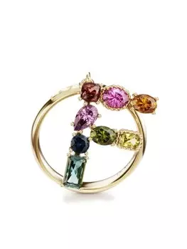 Кольцо Rainbow Alphabet F из желтого золота Dolce & Gabbana, золотой