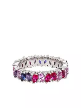 Кольцо Rainbow Veto Scarlet с бриллиантом Lark & Berry, серебряный