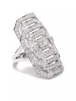 Кольцо Ring My Way XXL из серебра с бриллиантами STATEMENT PARIS, серебряный