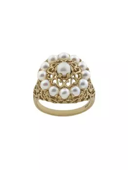 Кольцо Romance из желтого золота с жемчугом Dolce & Gabbana, золотой