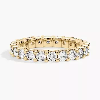 Кольцо с бриллиантами Luna Diamond Eternity из 14-каратного желтого золота (2 карата Tw. - HI / SI1-SI2) Blue Nile