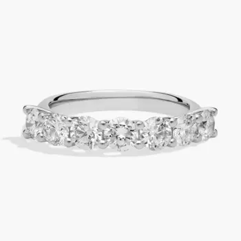 Кольцо с бриллиантами «Seven Sone Trellis» из платины (1 1/2 карата, чистота — HI / SI1-SI2) Blue Nile