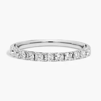 Кольцо с бриллиантом «Королевская корона» из платины (1/2 карата) Blue Nile