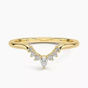 Кольцо с бриллиантом Lunette (1/10 карата) Brilliant Earth