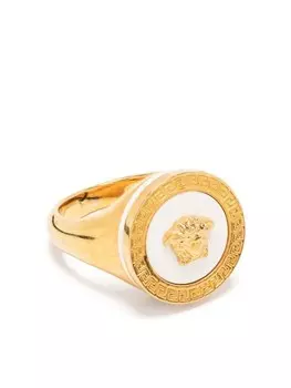 Кольцо с декором Medusa Versace, золотой