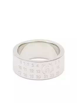 Кольцо с гравировкой Numeric MM6 Maison Margiela, серебяный