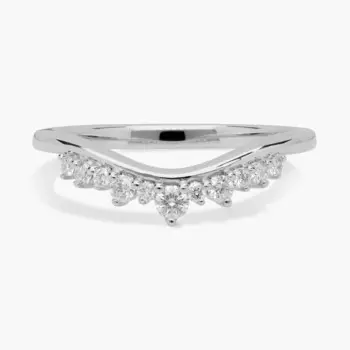 Кольцо с изогнутым краем в виде тиары, платина Blue Nile