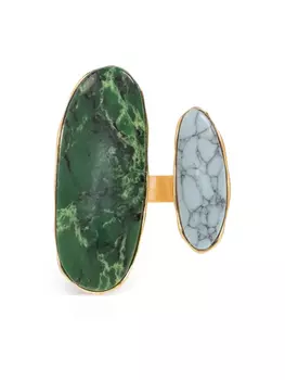 Кольцо с камнем Cult Gaia, зеленый