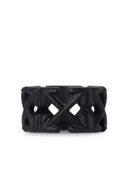 Кольцо с логотипом Arrow OFF-WHITE, черный