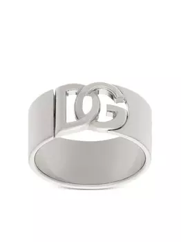 Кольцо с логотипом DG Dolce & Gabbana, серебряный