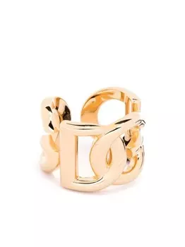 Кольцо с логотипом DG Dolce & Gabbana, золотой