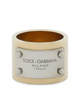 Кольцо с логотипом Dolce & Gabbana, золотой