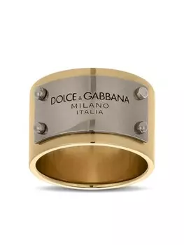 Кольцо с логотипом Dolce & Gabbana, золотой