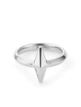 Кольцо с логотипом Jimmy Choo, серебряный