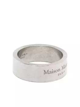 Кольцо с логотипом MAISON MARGIELA, серебяный