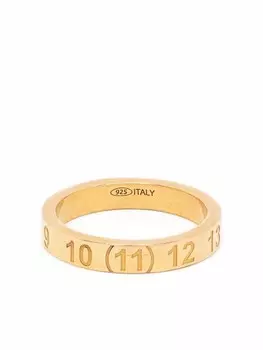 Кольцо с логотипом Maison Margiela, золотой