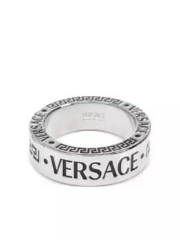 Кольцо с логотипом VERSACE, серебяный
