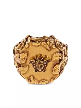 Кольцо с логотипом VERSACE, золотой