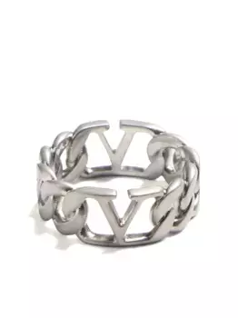 Кольцо с логотипом VLogo Signature VALENTINO GARAVANI, серебяный