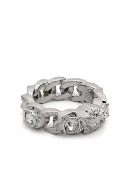 Кольцо с мотивом «Голова Медузы» Versace, серебряный