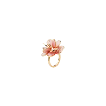 Кольцо с пайетками из розового золота и эмали Chantecler