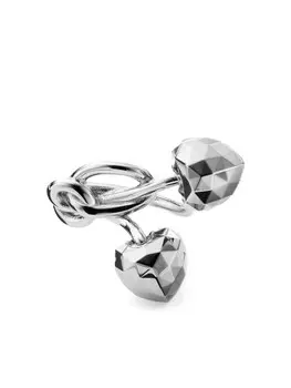 Кольцо с подвеской Jimmy Choo, серебряный