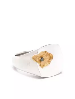 Кольцо с тиснением Tom Wood, серебряный