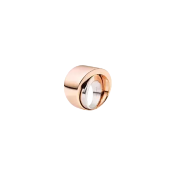 Кольцо с турбийоном из 18-каратного розового золота и 18-каратного белого золота без родиевого покрытия. Vhernier