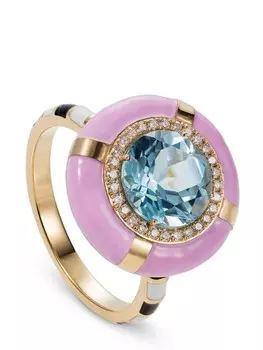 Кольцо Show N Tell из желтого золота с топазом Nevernot, золотой
