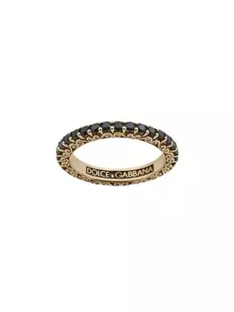 Кольцо Sicily из желтого золота с сапфиром Dolce & Gabbana, черный