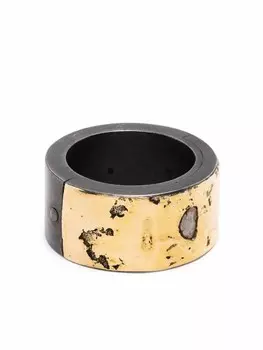 Кольцо Sistema из позолоченного серебра с бриллиантом Parts of Four, серебряный