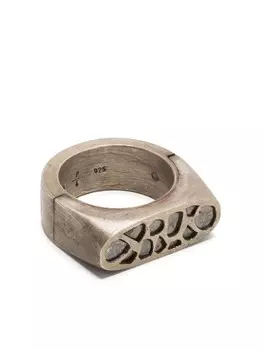 Кольцо Sistema Oval Parts of Four, серебряный